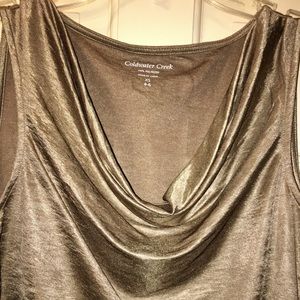 Women's HOT Metallic Tank Top Size XS